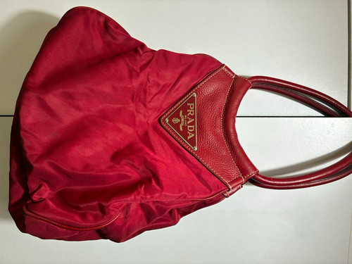 Prada milano red nylon - prada,